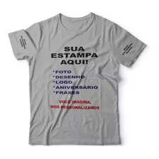 Kit 3 Camisetas Personalizadas Plus Size Logomarca Empresa