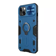 Carcasa Antishock Armor Azul + Lámina Compatible iPhone 13