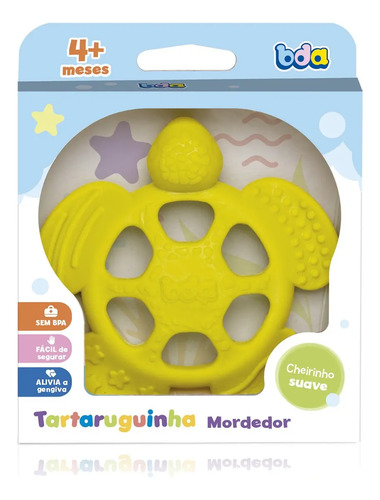 Mordedor Bda Tartaruguinha Amarelo Lisa