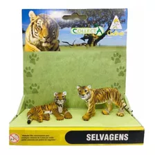 Miniatura Animal Tigre Dupla Filhotes Collecta
