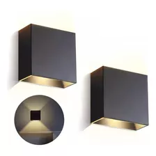 Lámpara Pared Arbotante Cubo Moderna Led6w Flotante Luz Spot