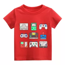 Remera Gamer Nene Nena Infantil Algodón