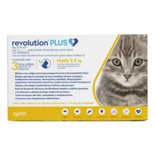 Pipeta Para Gatos Revolution Plus 0,25 Ml 1,25 A 2,5 Kg