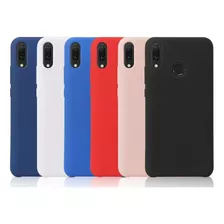 Estuche Silicone Case Compatible Con Huawei Y9 2019 Gamuza 