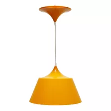 Luminária Pendente Albali Bivolt Cor Laranja Marca Starluz