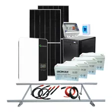 Kit Solar Growatt 3kw Baterías 4x100ah Paneles Solares 920w