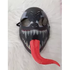 Máscara Venom Spider Cosplay Festas E Eventos Cor Preto E Branco