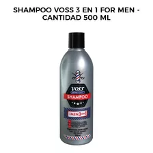 Shampoo Voss 3 En 1 For Men - Cantidad 500 Ml