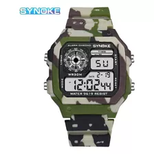 Reloj Electrónico Cuadrado Impermeable Synoke Military