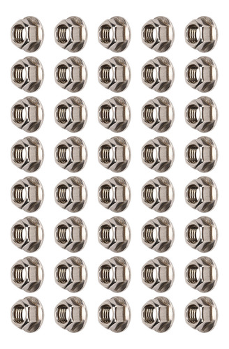 Tuerca De Brida Fina, 40 Unidades, Tuercas Hexagonales De Ac Foto 6