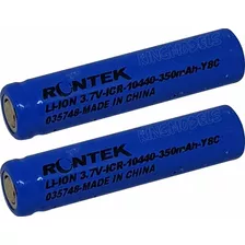 2x Pçs Bateria Li-ion 10440 - Rontek - 350mah - Y8c 