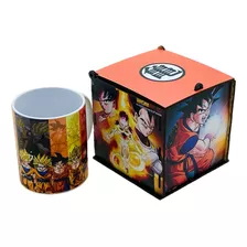 Caneca Saiyajin Poderosa De Goku Dragon Ball Z Com Caixa Mdf