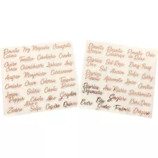 Etiquetas Para Decoração Potes De Tempero Rosé Gold Premium