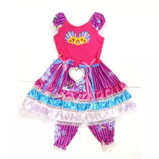 Vestido Junino Caipira Infantil Nilda Festas Fantasias