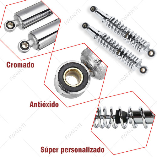 Par Amortiguador Trasero Para Moto Honda Cb250 1991-2008 Foto 9