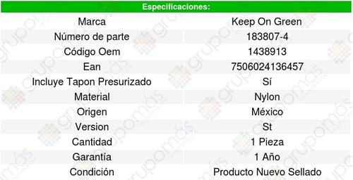 Deposito Anticongelante Volvo V50 2.5l L5 05/11 Kg 6147041 Foto 6