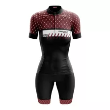 Cojunto De Ciclismo Feminino Bermuda E Camisa Pro Tour Abrew