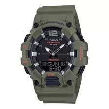 Reloj Casio Hdc-700-3a Para Caballero- Deportivo Negro Verde