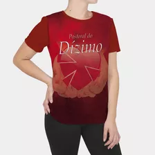 Camiseta Feminina Baby Look Vermelha Pastoral Do Dízimo 379f