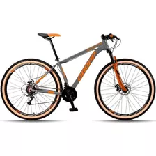 Bicicleta 29 Dropp Sx Evo 21v Câmbio Shimano Cinza+laranja