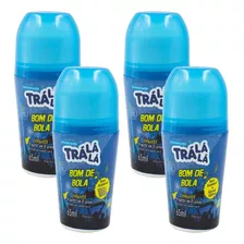 Antitranspirante Roll On Trá Lá Lá Bom De Bola Infantil 65 Ml Pacote De 4 U