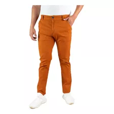 Pantalon De Gabardina Casual Strech Hombre Skinny