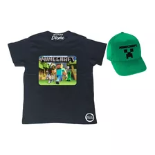 Polera De Niño Minecraft Transfer + Jockey