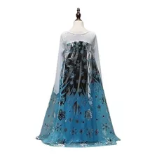 Vestido Da Elsa Fantasia Frozen Princesa Infantil M2