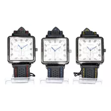 Reloj Analogo Hombre Soho Modelo Ch221 Resistente Al Agua