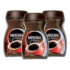 Café Nescafé Clásico Soluble En Grano Molido 200 Gr Pack X3
