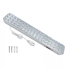 Lámpara De Emergencia 60 Leds Batería Recargable Blanca