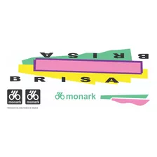 Adesivos Antiga Bicicleta Monark Brisa Aro 26 1990 Rosa