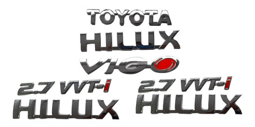 Foto de Kit De Emblemas Para Toyota Hilux Vigo 2.7 Gasolina
