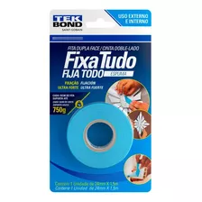 Fita Dupla Face Fixa Forte 24mm X 1,5m Tekbond Espuma 750g