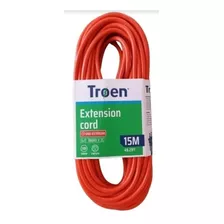 Extensión Eléctrica 15 Metros Cable Awg X 3c Marca Troen