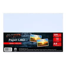 Papel Lmo Matte 200 Mic 210x297mm Marpax 10fls