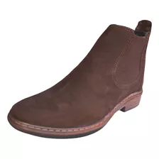 Bota Casual Modelo Chelsea Couro Legitimo Solado Pu Costurad