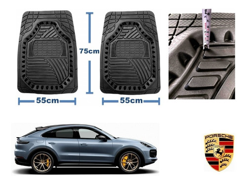 Tapetes Premium Black Carbon 3d Porsche Cayenne 2020 A 2023 Foto 2