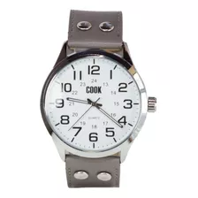 Reloj Hombre John L Cook Analogo Fashion 3691 Cuero