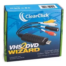 Clearclick Dvd Wizard Vhs Para Con Usb Video Grabber & Free 