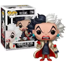 Boneco Funko Pop Cruella De Vil 736 Villains Diamond Edition