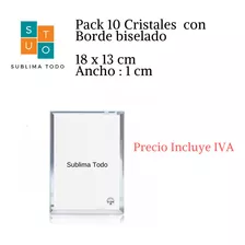 Pack 10 Cristal Para Sublimar 18cmx 13cmx1cm
