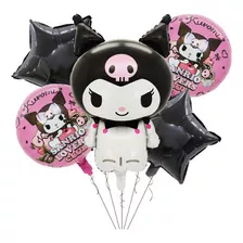 Set De Globos Kuromi De 5 Piezas