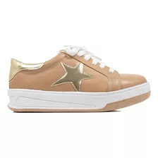 Zapatilla Urbana Base Goma, Acordonada, Estrella, Mujer