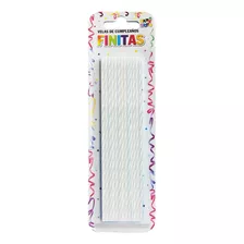 Party Store - Vela Finita Torneada X 24 Unidades - Blanca -