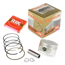 Kit Pistão Anéis Kmp Rik Honda Cg 160 Bros 160 0,50 Moto 