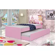 Cama 1 Plaza Marinera - Muebles Web - Colchon 188x88 - Modelo Princesa - Rosa