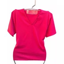 Blusa Feminina Decote V Canelado