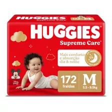 Huggies Fralda Supreme Care M - 172 Fraldas Gênero Sem Gênero