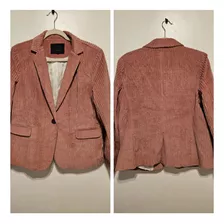 Blazer Corderoy Rosa Portsaid Talle 44 1 Uso Casi Nuevo